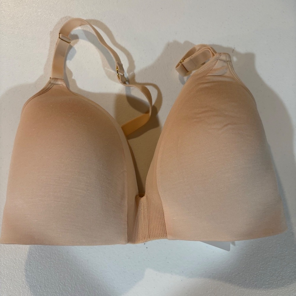 Lively All You No Wire Wireless Bra 32DDD Toasted Almond Nude Racerback J-Hook